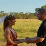 The wandering wedding dress diary with tegan marshall becoming engaged photo with tegan mathews holding hands with Clark