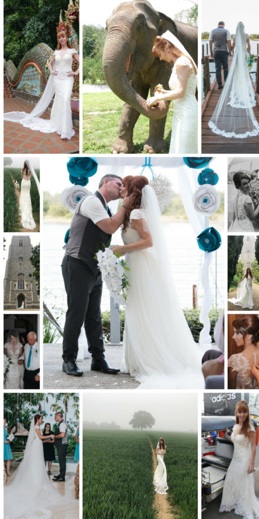 The Wandering Wedding Dress Diary Collage images (2)