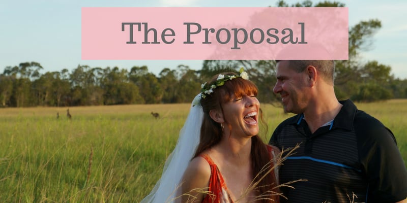 Tegan Marshall Wandering Wedding Dress Proposal