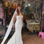 Tegan Marshall At The Stalls At The Base Of The Steps To The Buddhist Temple Chiang Mai