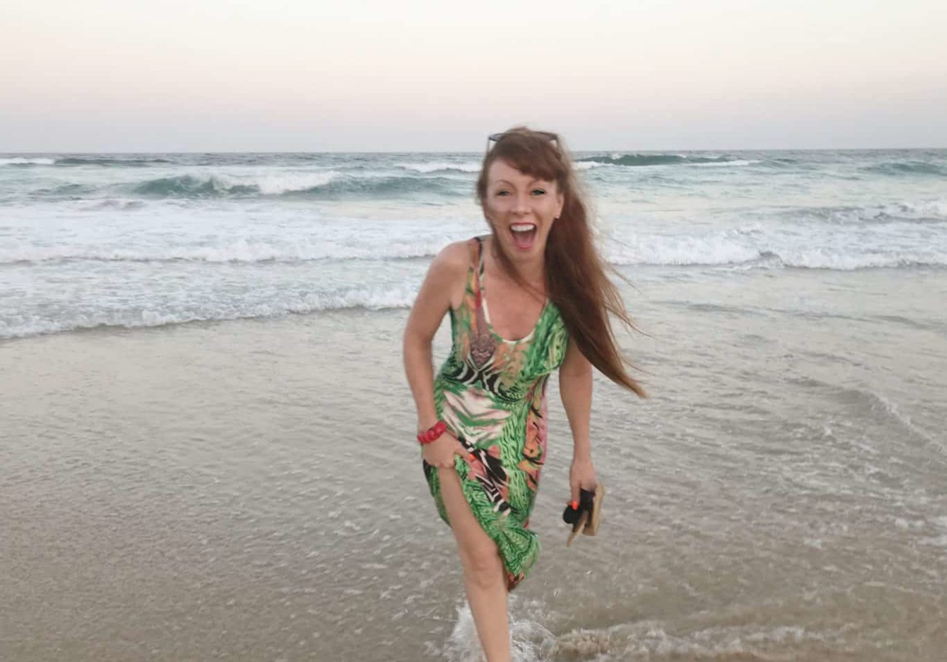 Tegan Marshall At Marcoola Beach Australia